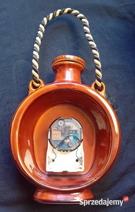 Ceramiczny zegar kwarcowy w formie karafki sprzedam