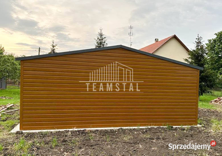 GARAŻ BLASZANY 6m x 6m dwuspad 2x Brama drzwi 2x 461zł/m2 Malbork