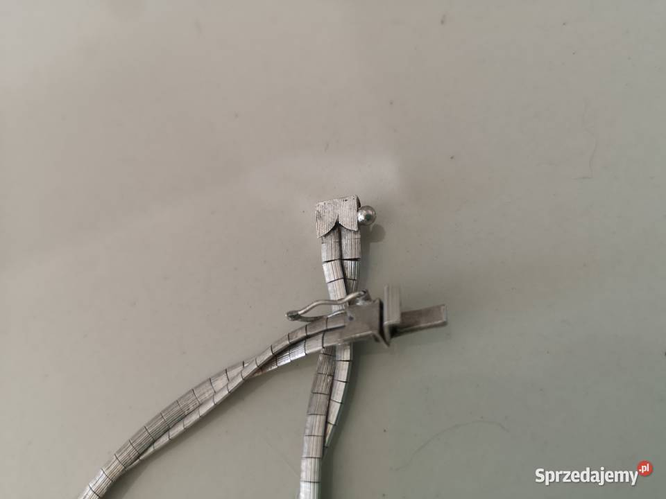 naszyjnik podwójny srebro vintage Toruń