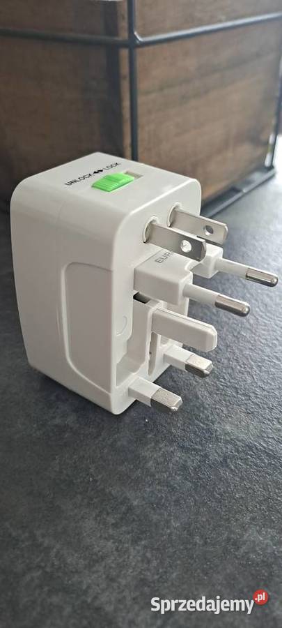 Przejściówka adapter gniazda USA UK EU AU Chiny Pozostałe Ząbki