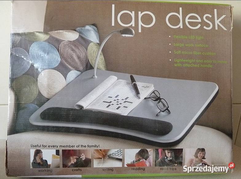 Podkładka pod laptopa LAP DESK z lampką LED ro podkarpackie Rzeszów