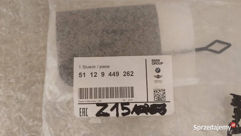 ZAŚLEPKA HAKA HOLOWNICZEGO TYŁ BMW MINI OEM sprzedam
