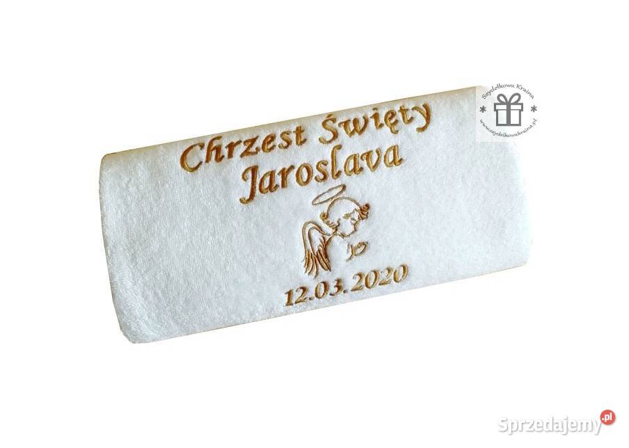 Pamiątka Chrztu chłopca dziewczynki ręcznik z kujawsko-pomorskie
