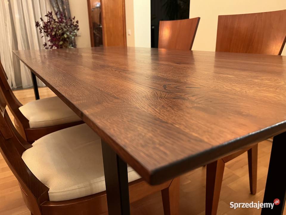 Stół dębowy loftowy do jadalni 180x85 dostępny