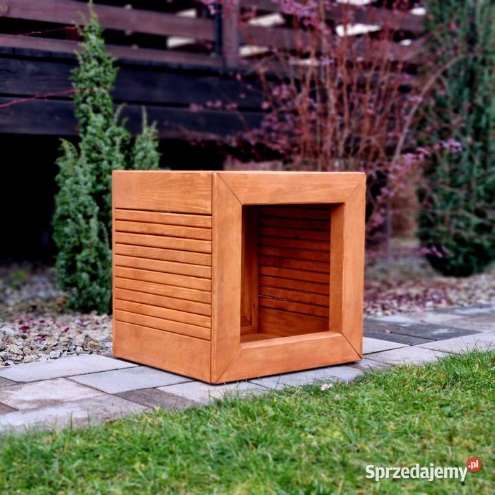 Meble ogrodowe drewniane tarasowe nieskładane drewno Kalety