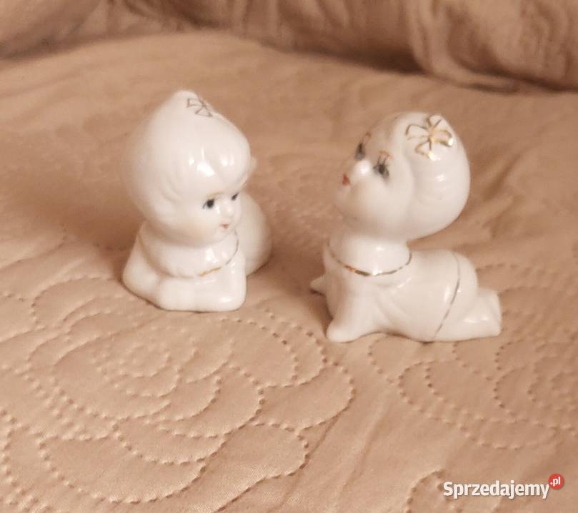 Dwie miniaturowe figurki dzieci kolekcjonerskie Białystok