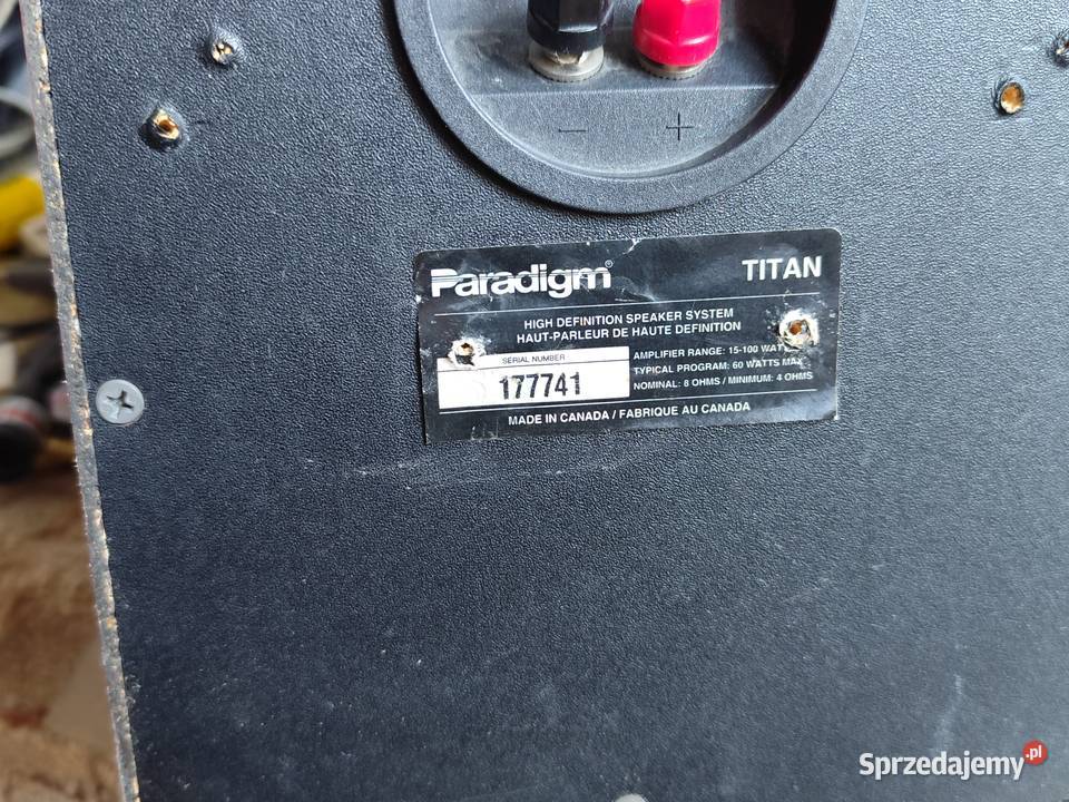 monitory Paradigm Titan uszkodzone sprzedam
