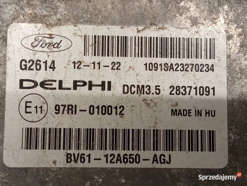 STEROWNIK SILNIKA BV6112A650AGJ 20 D 115 Ford