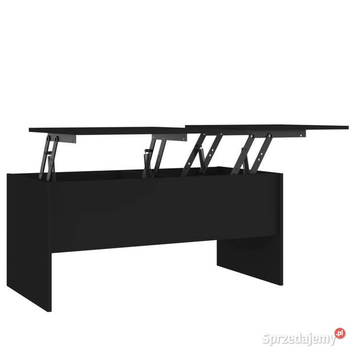 Stolik kawowy czarny 102x505x465 materiał mazowieckie
