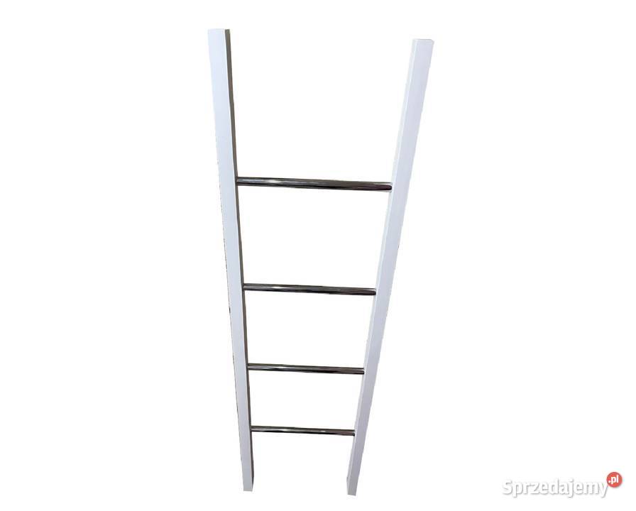 Drabinka drewniana na ręczniki biały mat połysk Dębica sprzedam