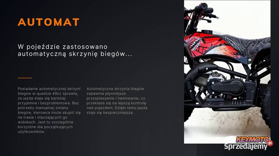 Mini Quad ATV 49 cc KEYMOTO RACER PULLSTART Rok produkcji 2025 Ząbkowice Śląskie