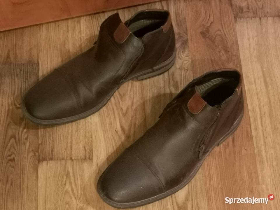 Buty skorzane Memphis trzewiki sztyblety