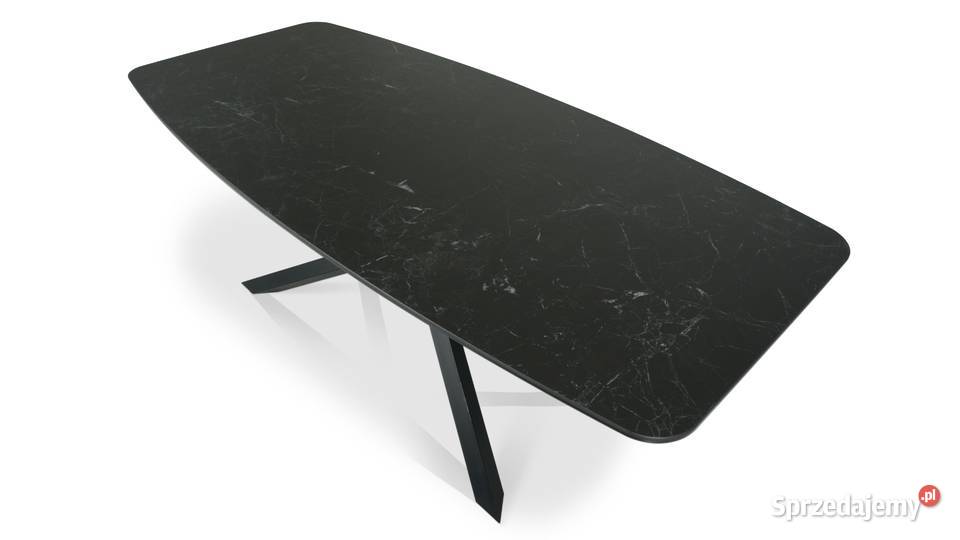 Stół ze spieku kwarcowego 220x100 Nero Greco mat Stoły, krzesła, biurka Ruda Śląska