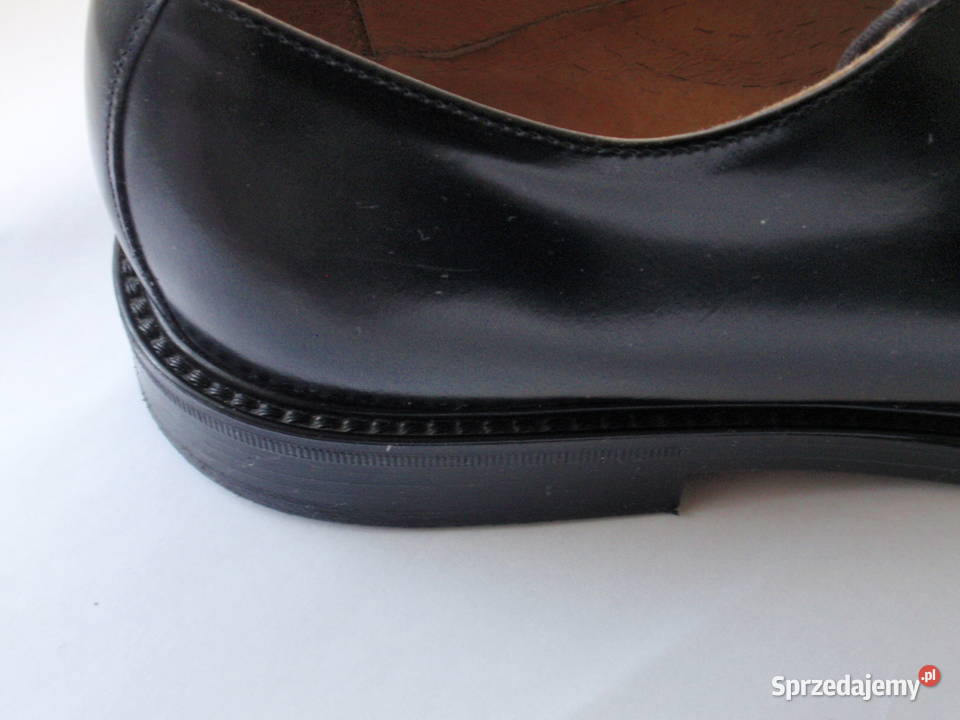 Czarne skórzane buty męskie eleganckie wizytowe Łódź