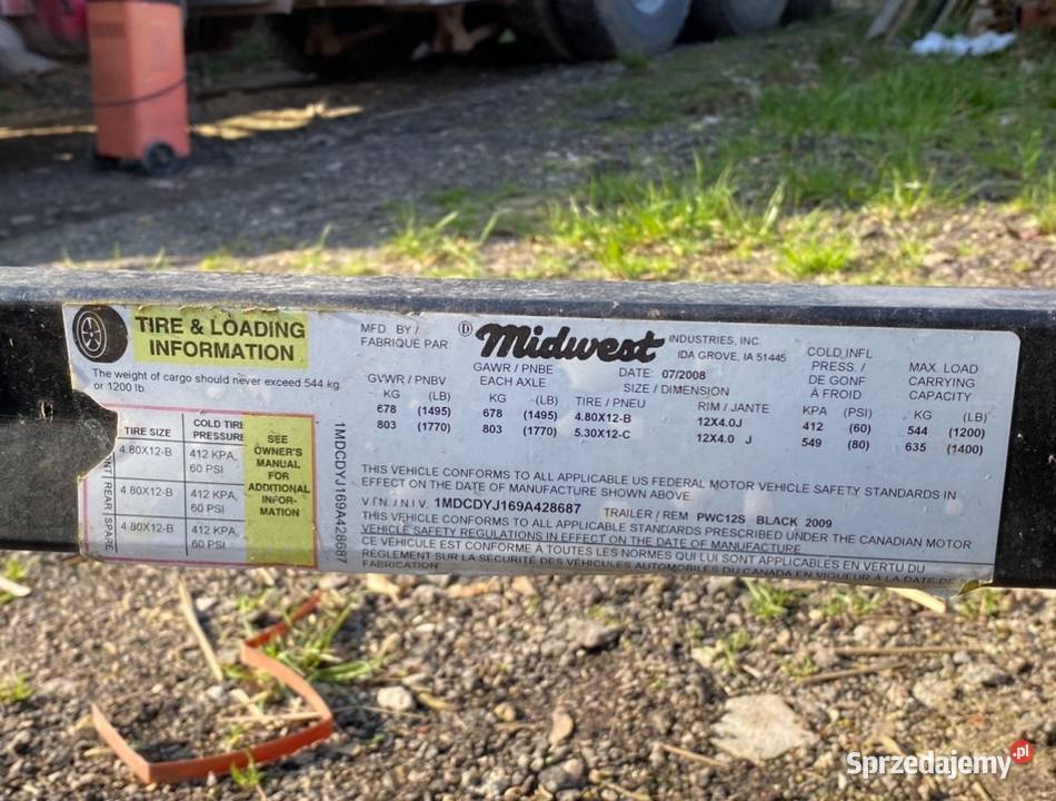 Przyczepka podłodziowa Midwest lubelskie sprzedam