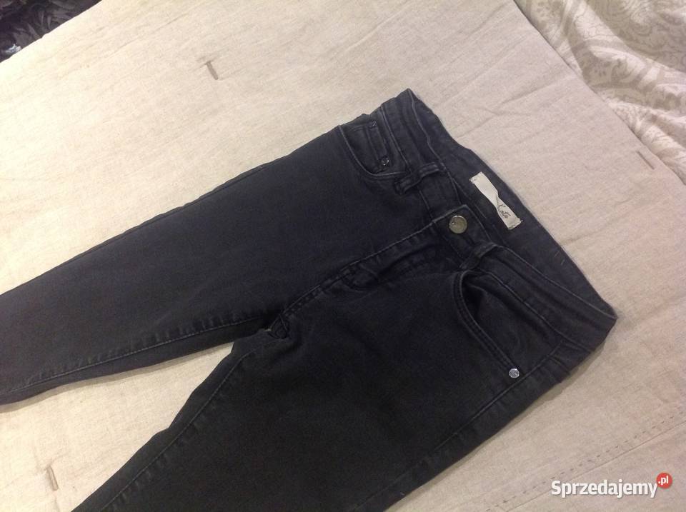 Spodnie Jeans Damskie Kate Paris r XS Czarne Nowa Sól