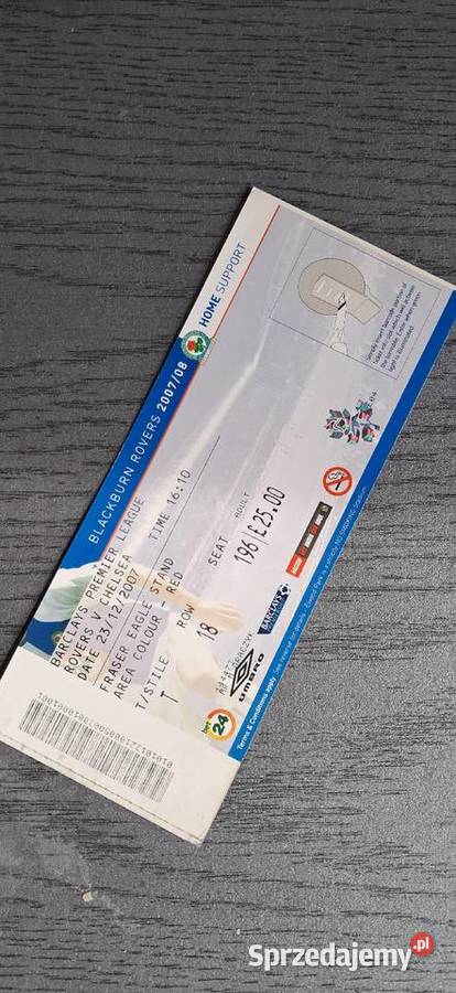 Bilet Rovers Chelsea 2007 Gliwice