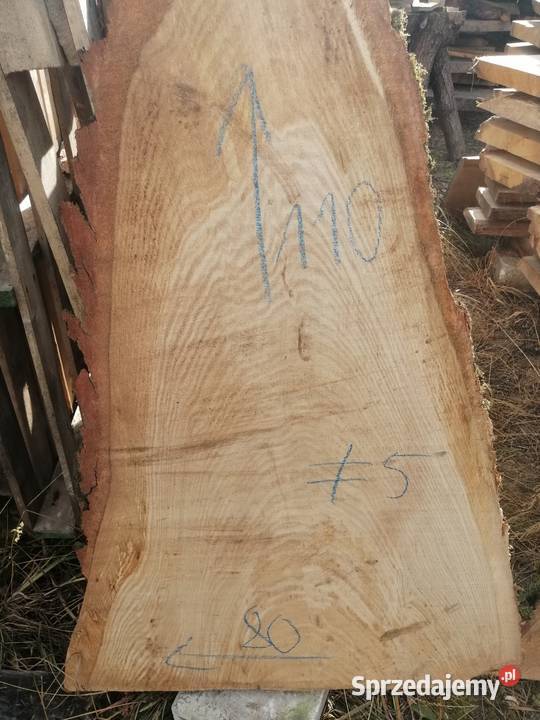 Monolit dąb blat 68x160x5 live edge monolith oak Przysucha