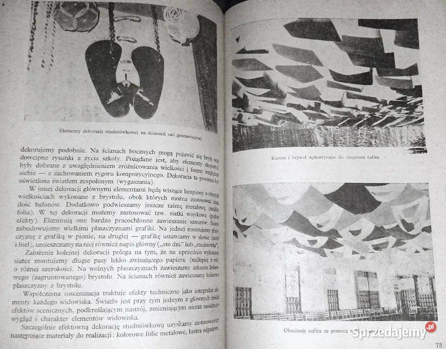 Dekoracje stałe i okolicznościowe w szkole Paweł Rok wydania 1980 Chełm