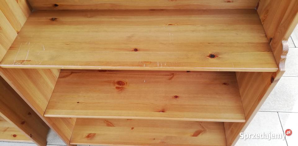 Regał drewniany Ikea Leksvik półki biblioteczka Garwolin