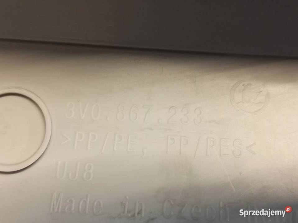 SKODA SUPERB 3 POSZYCIE SŁUPKA LEWA 3V0867233A Wyposażenie wnętrza dolnośląskie