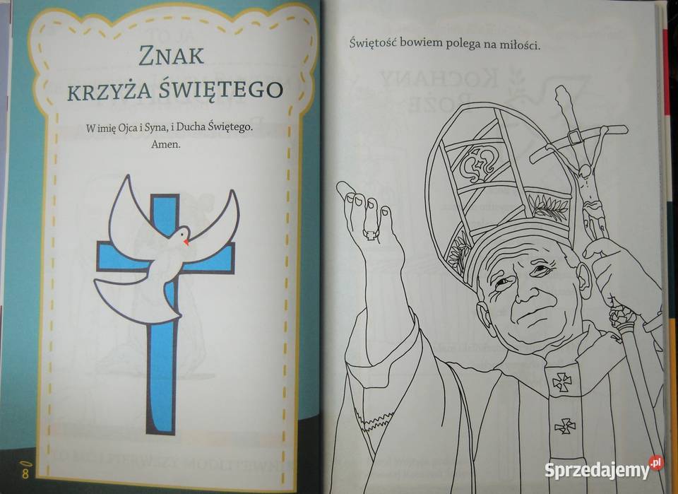 Modlitewnik dzieci kolorowanka zawieszka Anioł lubelskie Lublin sprzedam