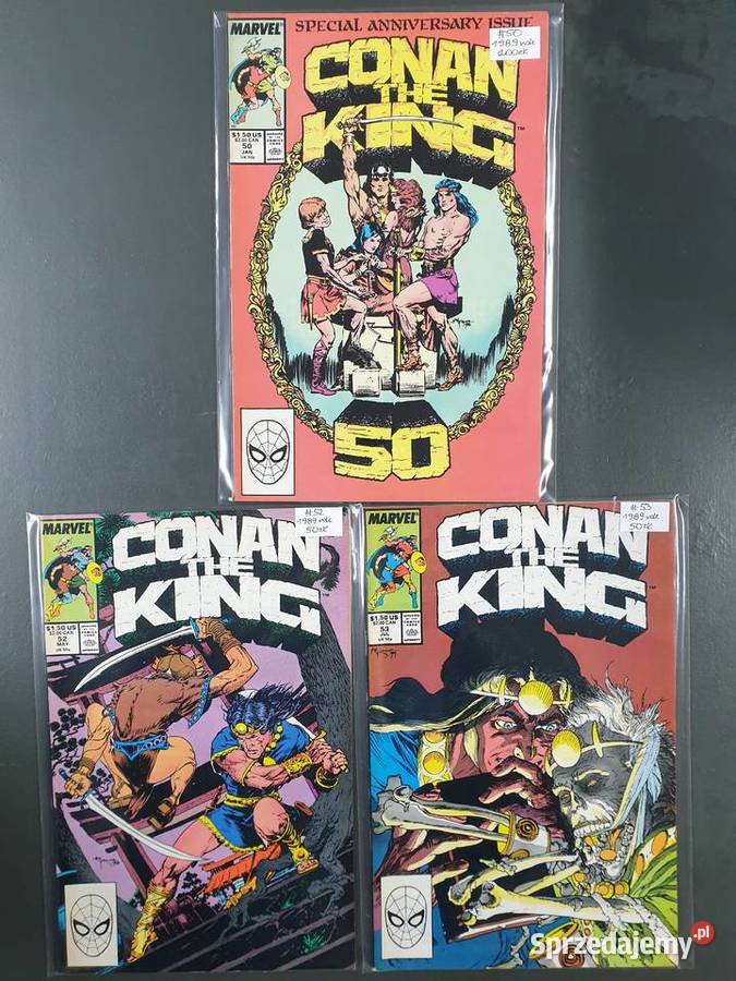 Conan The King 27 komiksów Marvel USA 19841989 fantasy i s-f Gdynia
