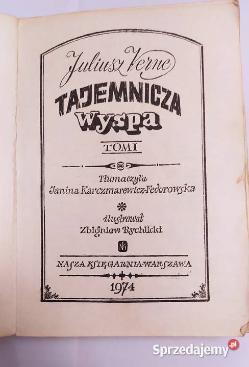 TAJEMNICZA WYSPA Juliusz Verne TOM 1 Hajnówka