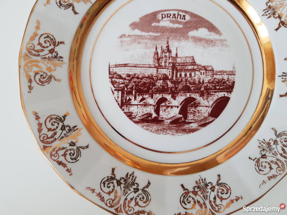 Talerz okazjonalny Praha Praga unikat mazowieckie Warszawa