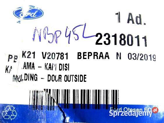 NAKŁADKA LISTWA DRZWI PRZÓD LEWA FORD CUSTOM dolnośląskie Głogów