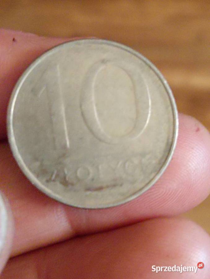 Sprzedam 10 zl 1987 r zamazana data i napis Chełm sprzedam