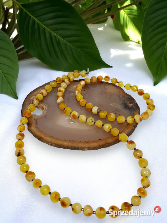 Komplet korale i bransoletka z bursztynu mazowieckie Warszawa