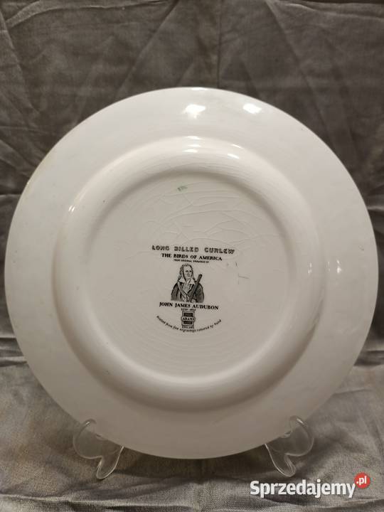 Talerz obiadowy birds America ilustra AUDUBONA