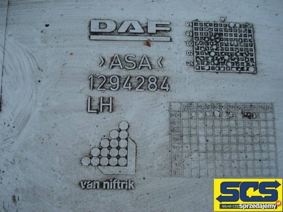 DAF XF NAKŁADKA PRZEDŁUŻENIA STOPNICY MASKOWNICA lubuskie Bieleń