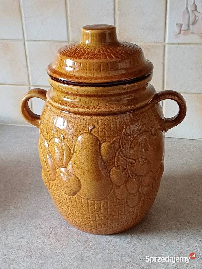 vintage ceramiczny garnek Nowy Targ