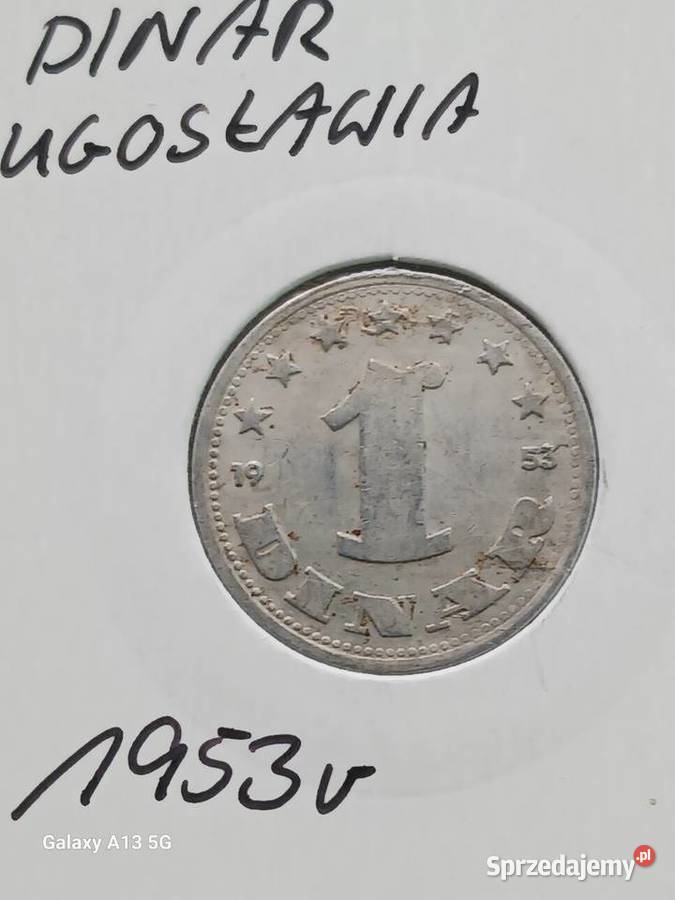 1 Dinar Jugosławia 1953 r.