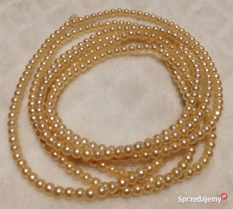 Naszyjnik z koralików korale 4mm 145 29 Czeladź