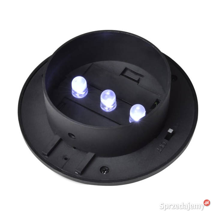 Solarne lampy ogrodzeniowe LED 12 czarne mazowieckie Warszawa