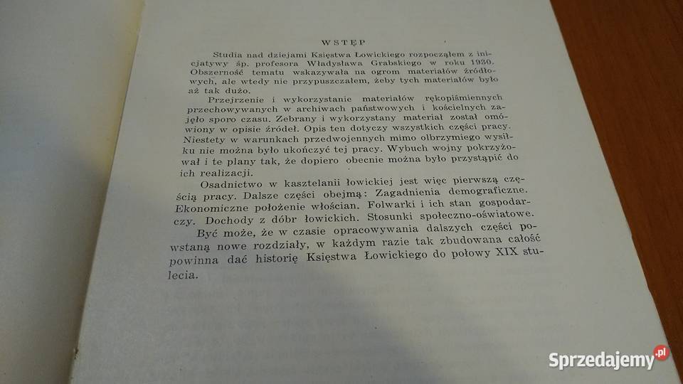 Osadnictwo kasztelanii łowickiej 11361847 Cz 1 Gdańsk sprzedam