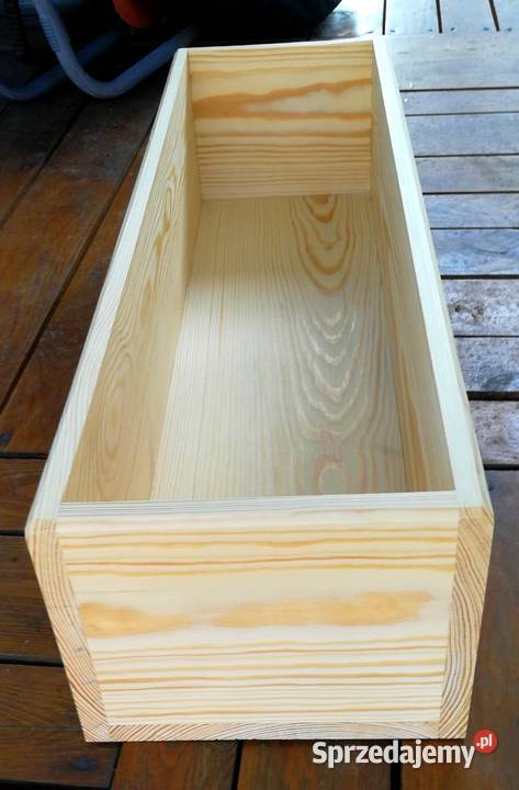 Doniczka drewniana osłonka drewniana sosna inne odcienie żółtego Radków sprzedam