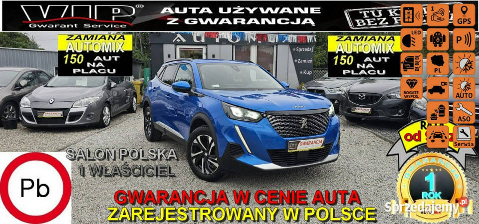 Peugeot 2008 ŚLICZNY Salon lakier metallic Świdnica