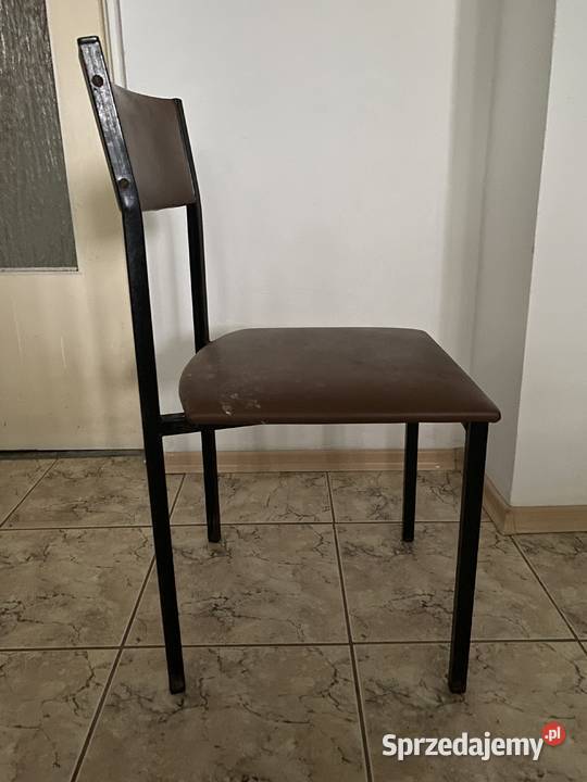 2 metalowe krzesla z lat PRL sprzedam