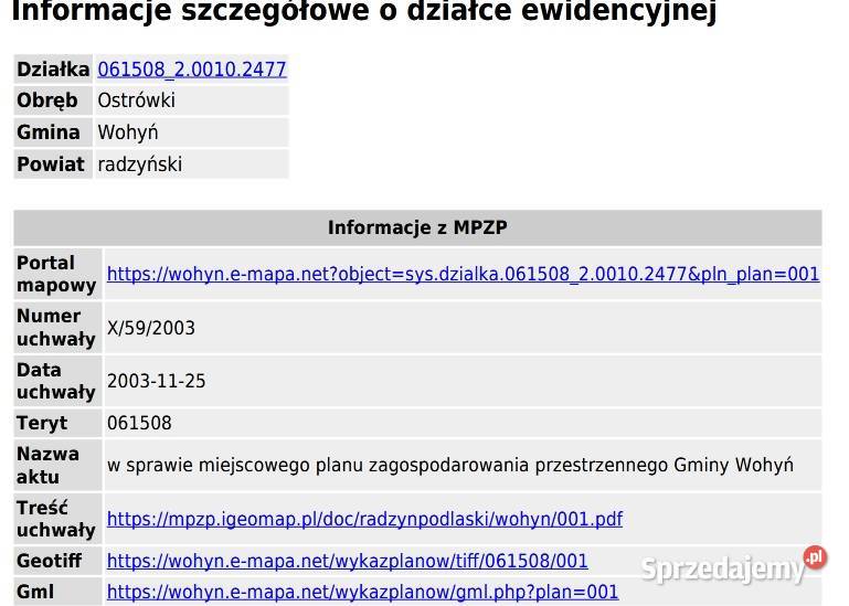 Działka rolna rekreacyjna