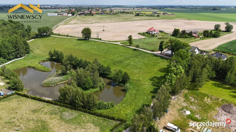 Działka ze stawem 1899 m2 Zajezierze wydane WZ sprzedam