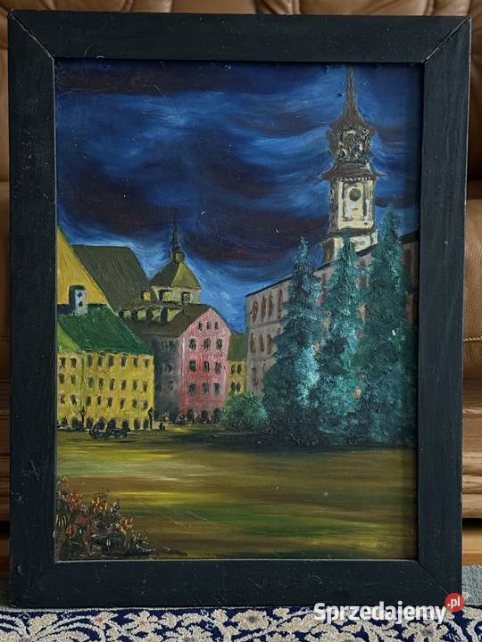 Widok z rynkuobraz olejny Lublin