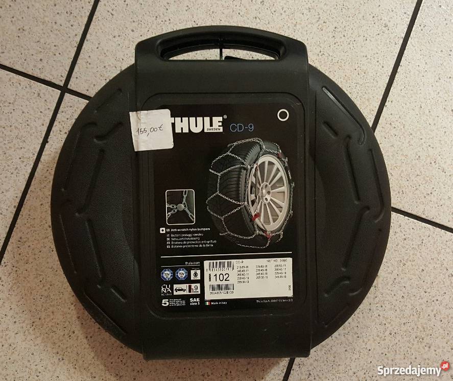 Łańcuchy śniegowe na koła THULE CD9 używane Warszawa sprzedam