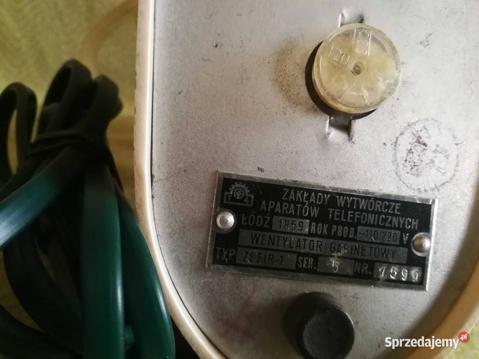 Wentylator Zefir 1 1959 ZWUT i Zefir 3 1960 ŁZR zachodniopomorskie