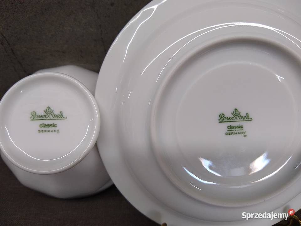 Filiżanka spodek Rosenthal Biała Maria Classic Kalisz