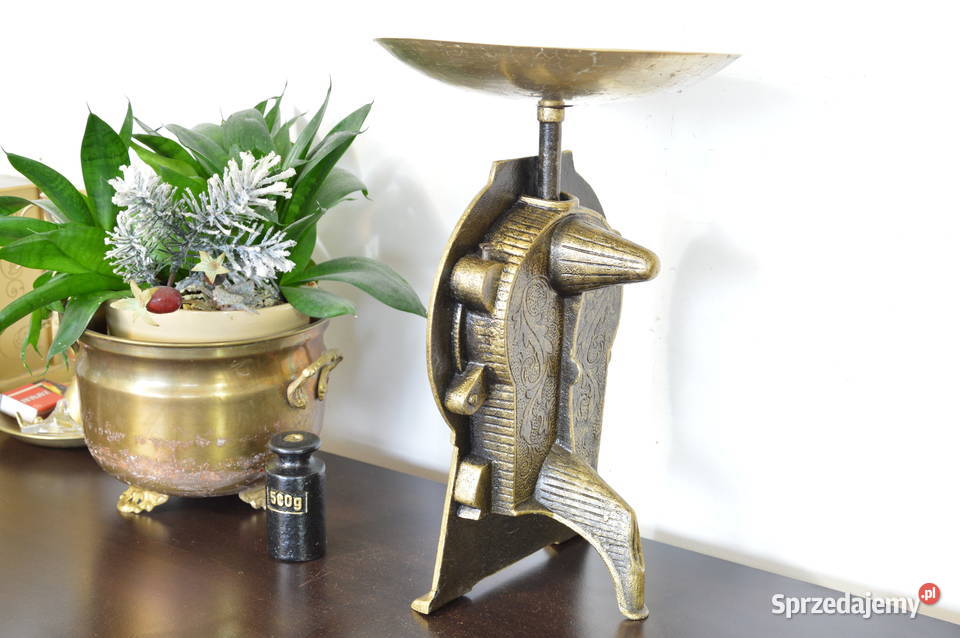 stara WAGA 10 żeliwna sygnowana Jastrzębie-Zdrój