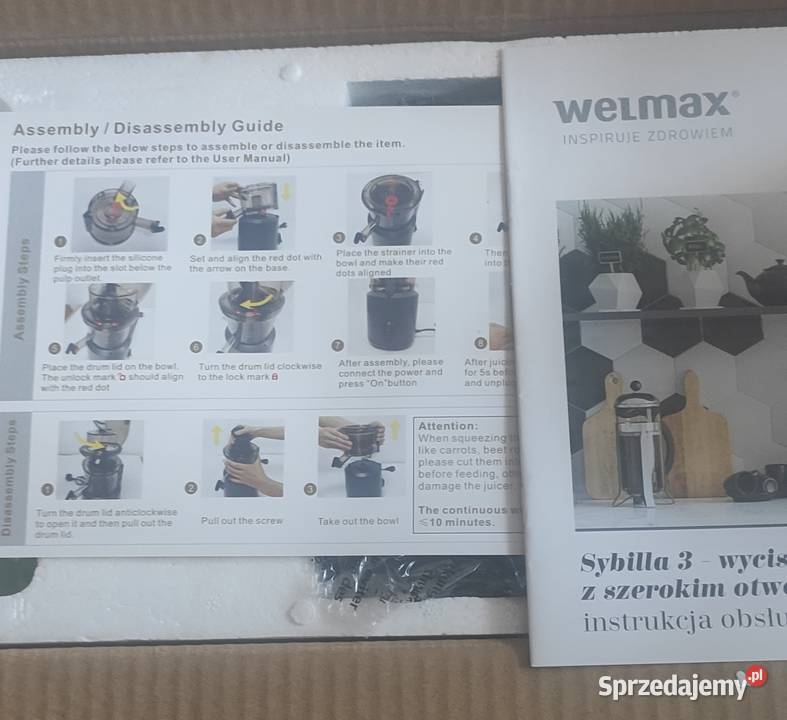 Wyciskarka wolnoobrotowa sybilla Gdańsk